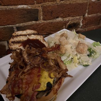 The Local Eatery & Pub - Western burger & side Caesar salad - Pubs Near Me - Mount Holly, New Jersey The Local Eatery & Pub - Western burger & side Caesar salad - Pubs Near Me - Mount Holly, New Jersey