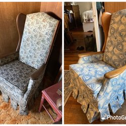 Slinger Reupholstery - The rocking chair my mother nursed me in, refurbished for my 38th birthday!