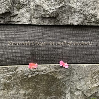 Oregon Holocaust Memorial - Quotes inscribed on the front of the memorial. - Landmarks & Historical Buildings Near Me - Portland, Oregon