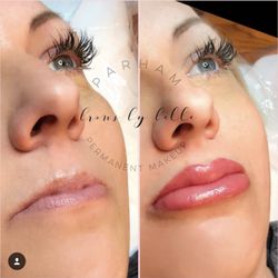 Brows By Belle - Lip Blushing enhances your lips  by adding color, and enhances the size of your lips.