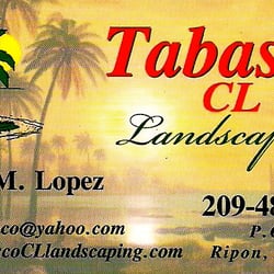 Tabasco CL Landscaping - Front of business card