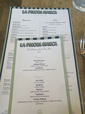 Menu photo 1 La Pecora Bianca New York, NY Menu photo 1 La Pecora Bianca New York, NY