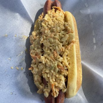 GoldBurgers - Slaw dog - Burgers Near Me - Newington, Connecticut GoldBurgers - Slaw dog - Burgers Near Me - Newington, Connecticut