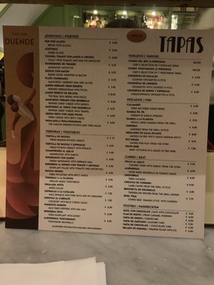 Menu photo 2 Tapas Café Duende Amsterdam, NH Menu photo 2 Tapas Café Duende Amsterdam, NH