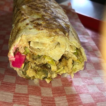 Canmore Shawarma - a closeup of the wrap - Middle Eastern Near Me - Canmore, Alberta