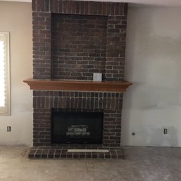fireplace before