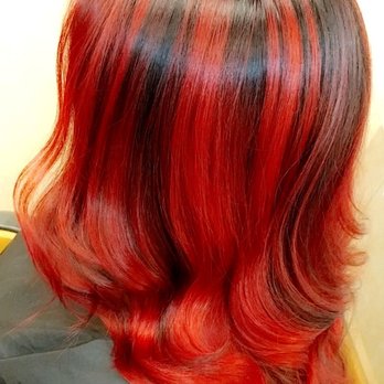 Regis Salon - This firing red head always gives me artistic color choice freedom! In love! - Hair Salons Near Me - College Station, Texas Regis Salon - This firing red head always gives me artistic color choice freedom! In love! - Hair Salons Near Me - College Station, Texas