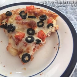 Hope Pizza Place - Tomato, pineapple and black olive. Yum!!
