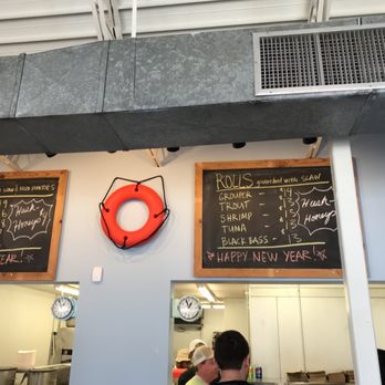 Saltbox Seafood Joint - Menu on a chalkboard, changes often - Seafood Near Me - Durham, North Carolina Saltbox Seafood Joint - Menu on a chalkboard, changes often - Seafood Near Me - Durham, North Carolina