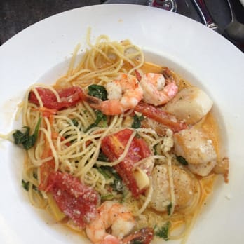 Cucina Colore - Spaghettini with seafood - Italian Near Me - Denver, Colorado Cucina Colore - Spaghettini with seafood - Italian Near Me - Denver, Colorado