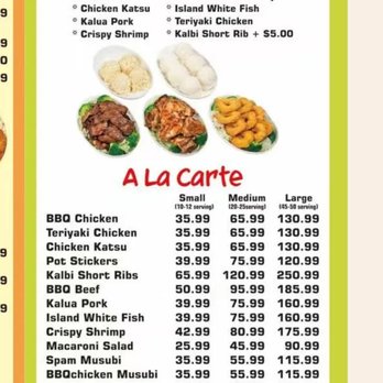 HoHo Hawaiian BBQ - Menu as of 2026-09-22 - Hawaiian Near Me - Alhambra, California HoHo Hawaiian BBQ - Menu as of 2026-09-22 - Hawaiian Near Me - Alhambra, California