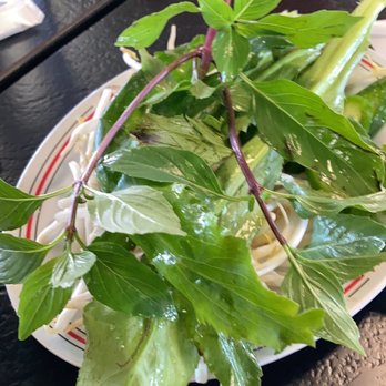 Pho 79 Restaurant - The fresh greens , bean sprouts and limes - Vietnamese Near Me - Westminster, California