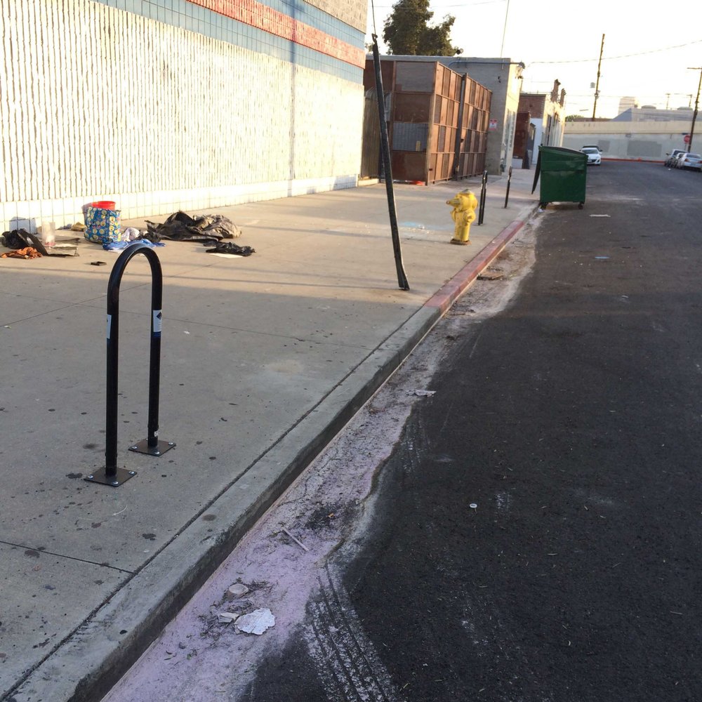 Lot 613 - Photos of the disgusting environmentally hazardous paint spill running down into city storm drains the morning after an event... BOYCOTT. - Venues & Event Spaces Near Me - Los Angeles, California