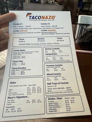 Menu photo 1 Taco Nazo Santa Ana, CA