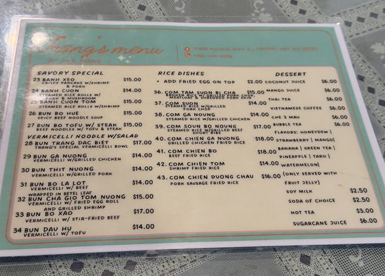 Menu photo 4 Pho Trang Federal Way, WA Menu photo 4 Pho Trang Federal Way, WA
