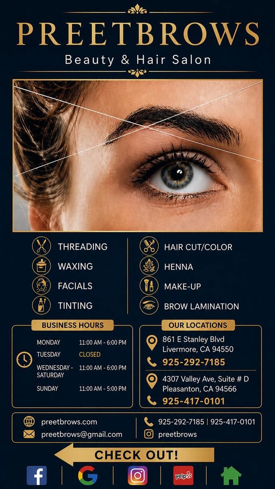 Preet Brow Logo