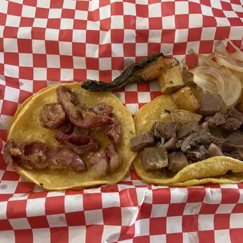 El Templo Del Taco - Lengua taco on the right - Tacos Near Me - Suisun City, California