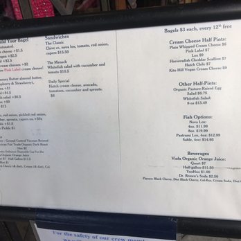 Boichik Bagels - Menu (without glare) - Bagels Near Me - Berkeley, California
