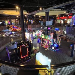 There are two floors of games. It is pretty loud.
