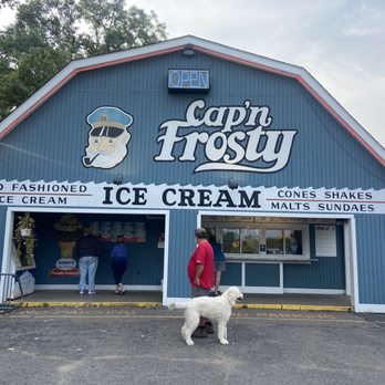 Cap'n Frosty Ice Cream - a man and his dog - Ice Cream & Frozen Yogurt Near Me - Pinckney, Michigan Cap'n Frosty Ice Cream - a man and his dog - Ice Cream & Frozen Yogurt Near Me - Pinckney, Michigan