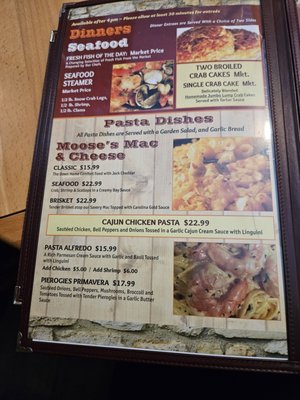 Menu photo 2 Moose's LZ Jonestown, PA