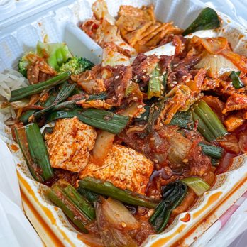 Manna - Kimchi Jaeyuk Bokum - also comes with rice! - Korean Near Me - San Francisco, California Manna - Kimchi Jaeyuk Bokum - also comes with rice! - Korean Near Me - San Francisco, California