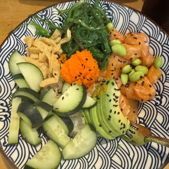 NDMK Fish House - salmon poke bowl - Sushi Bars Near Me - Avalon, California NDMK Fish House - salmon poke bowl - Sushi Bars Near Me - Avalon, California