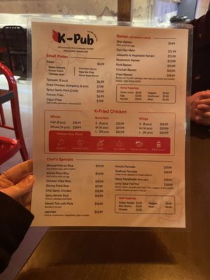 Menu photo 8 K-Pub North Hollywood, CA Menu photo 8 K-Pub North Hollywood, CA