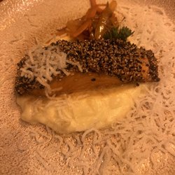 Satay - Mash potatoes and salmon