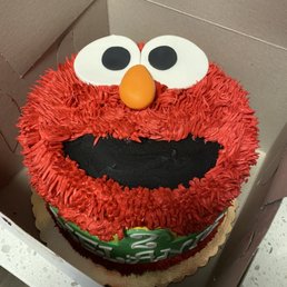 Elmo face cake Elmo face cake