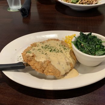 Nick and Jake's - Chicken Fred steak, corn, and spinach $9 Saturday lunch special - American Near Me - Shawnee, Kansas Nick and Jake's - Chicken Fred steak, corn, and spinach $9 Saturday lunch special - American Near Me - Shawnee, Kansas