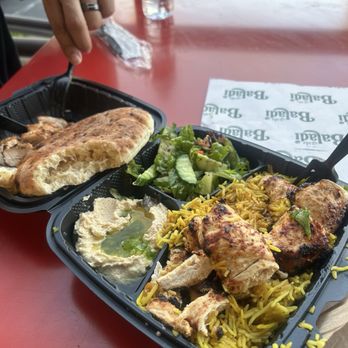 Baladi - Chicken Kebab Plate - Arabic Near Me - Riverside, California Baladi - Chicken Kebab Plate - Arabic Near Me - Riverside, California