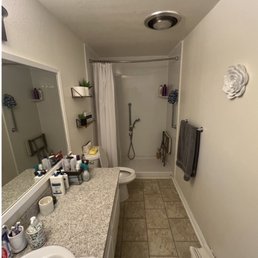 Before bathroom #1 Before bathroom #1