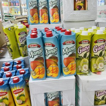 Mediterranean Grocery - a display of mango mango juice - International Grocery Near Me - Memphis, Tennessee