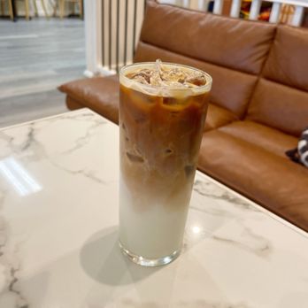 Nest Cafe Indoor Playground - a glass of iced coffee - Cafes Near Me - Kearny, New Jersey