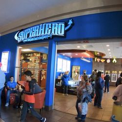 Superhero Creamery - One of the SuperHero Creamery interior entrances at the Ashland Town Center Mall, across from Panera Bread.