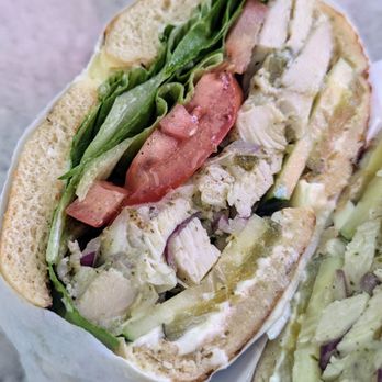 Basket Bagel Cafe - Chicken pesto bagel sandwich - Cafes Near Me - San Jose, California Basket Bagel Cafe - Chicken pesto bagel sandwich - Cafes Near Me - San Jose, California