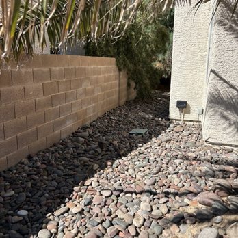 Las Vegas Yard Services - After weed removal - side of backyard - Lawn Services Near Me Las Vegas Yard Services - After weed removal - side of backyard - Lawn Services Near Me