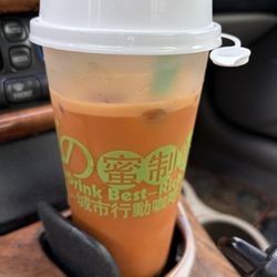 MiGuo Bubble Tea - No. 3. Thai Milk Tea with boba regular sweetness