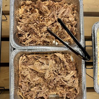 Dickey's Barbecue Pit - three trays of pulled pork - Barbeque Near Me - Grand Prairie, Texas Dickey's Barbecue Pit - three trays of pulled pork - Barbeque Near Me - Grand Prairie, Texas