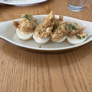 Fishwives - Reaaally tasty Fried Oysters on Deviled Eggs - Seafood Near Me - Pasadena, California Fishwives - Reaaally tasty Fried Oysters on Deviled Eggs - Seafood Near Me - Pasadena, California
