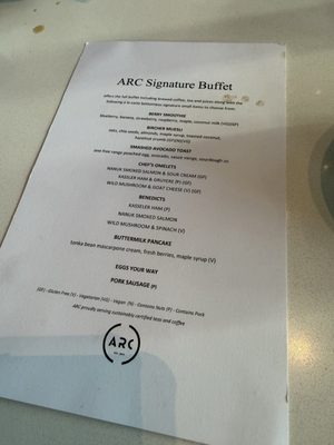 Menu photo 1 ARC Restaurant Vancouver, BC Menu photo 1 ARC Restaurant Vancouver, BC