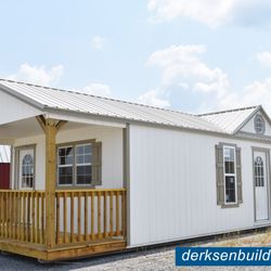 Berryville Portable Buildings - Derksen Cabin with Sunburst Dormer