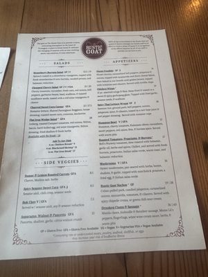 Menu photo 1 Rustic Goat Anchorage, AK