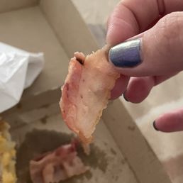 Raw bacon