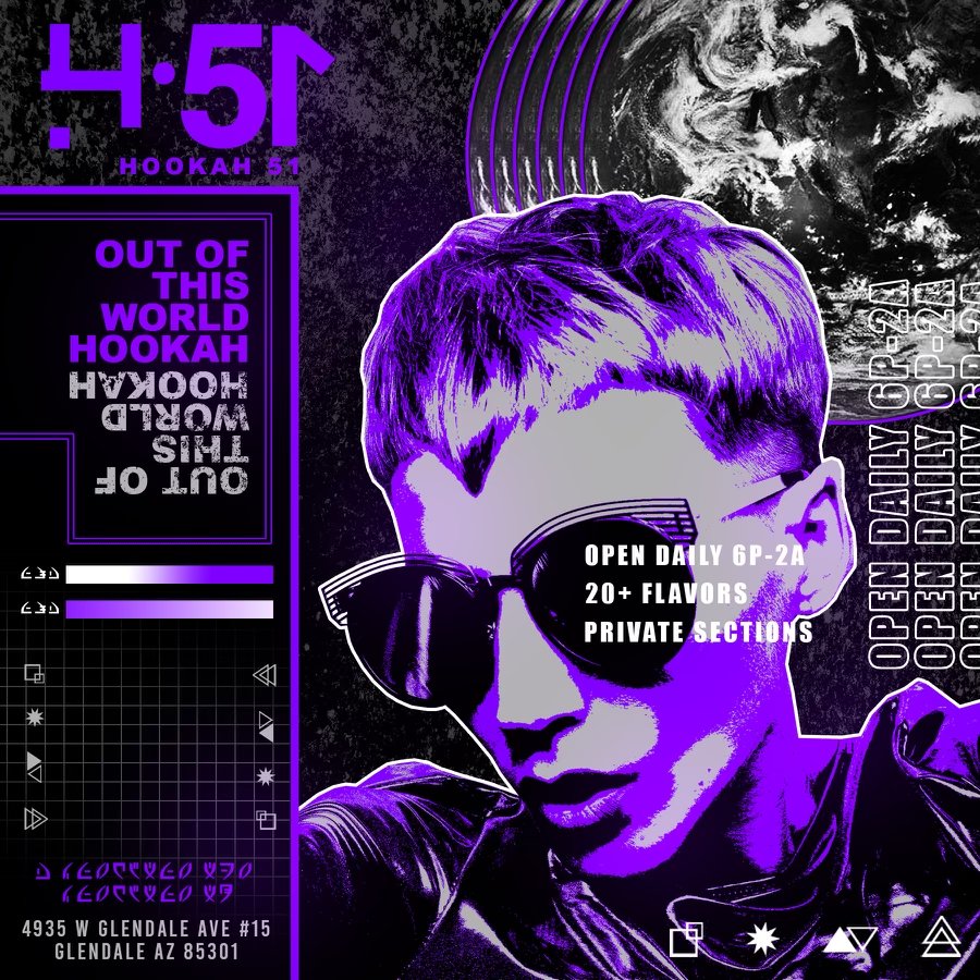 HOOKAH 51 Updated July 2024 4935 W Glendale Ave, Glendale, Arizona Hookah Bars Phone