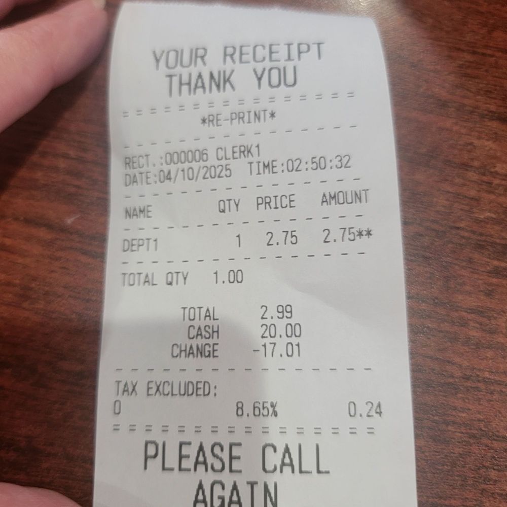 October 3 receipt October 3 receipt