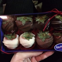 Chocolate covered strawberries!! Freshly dipped everyday. Chocolate covered strawberries!! Freshly dipped everyday.