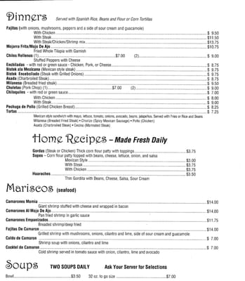 Menu photo 7 El Cajete Michigan City, IN