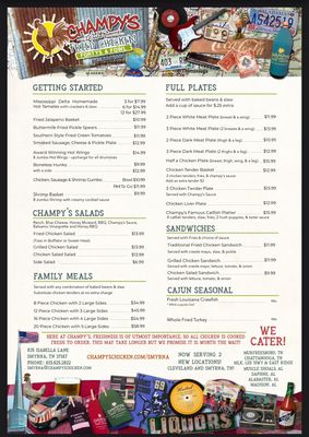 Menu photo 3 Champy’s Smyrna, TN